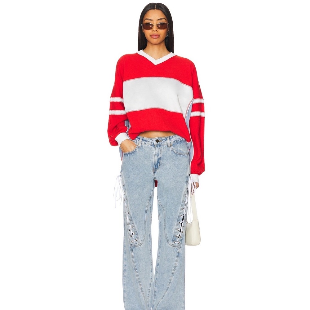 NEW Free People | FP Movement Rugby-Ready Layer in Winterberry Combo Sz Small - Picture 8 of 10
